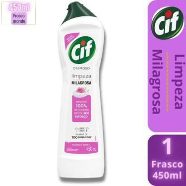 Imagem de Multiuso Cif Cremoso Limpeza Milagrosa Floral Rosas e Jasmim 450ml