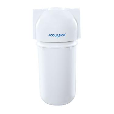 Imagem de Filtro para Ponto de Uso 1000-0025 Remoção de Cloro e Partículas Carbon Block Tripla Filtração Branco Acquabios