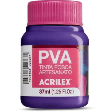 Imagem de Tinta PVA 37ML Violeta - Caixa com 12 Unidades - Acrilex