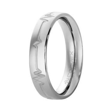 Imagem de Aliança de Aço Love Beat com zircônia 2.5mm 5mm, 18