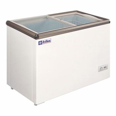 Imagem de Freezer Horizontal Frilux RF-105 Degelo Manual 200L Vidro Reto com Rodízios e Chave Branco 220V
