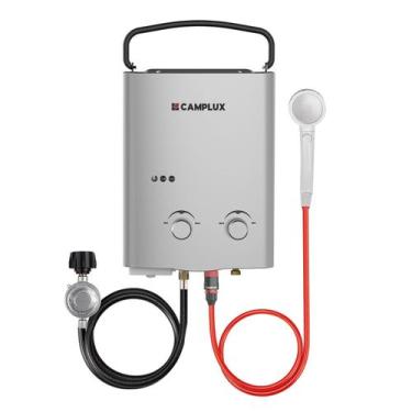 Imagem de Aquecedor de Água Portátil CAMPLUX AY132G 5 L GLP com Bateria - CAMPLU