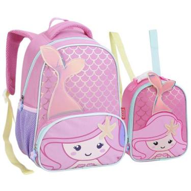 Imagem de Kit Mochila Pequena E Lancheira Térmica Infantil Escola Creche 0 a 4 A