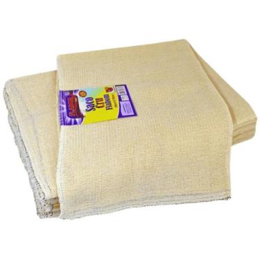 Imagem de Saco Cru 50x70 - 6 Unidades 85g - 240g/m2 p/ Pano de chão Piso Super A