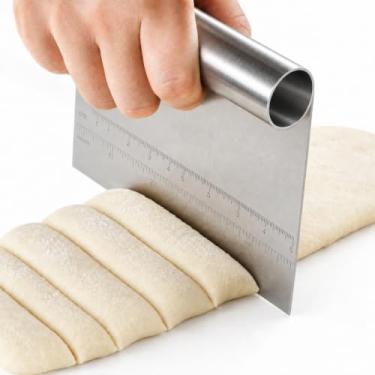 Imagem de Espátula de Inox 12x15cm Genérico: Multiuso para Massas, Bolo e Corte com Régua Medidora, Resistente e Fácil de Limpar