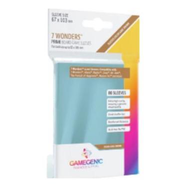 Imagem de Protetor De Cartas Gamegenic Transparente Liso 7 Wonders 80