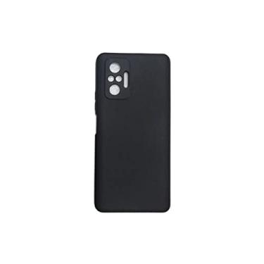 Imagem de Capa Silicone Case com proteção na câmera Para Celular Xiaomi Redmi Note 10 Pro (Preto)