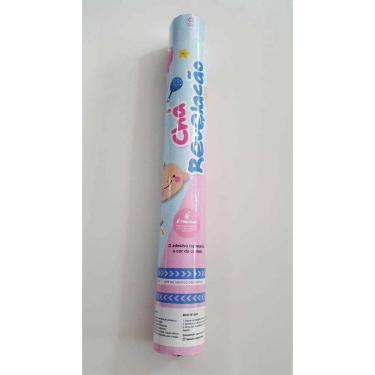 Imagem de Lança Confetes Chá Revelação - 40 Cm - Rosa Ou Azul - 1 Unidade