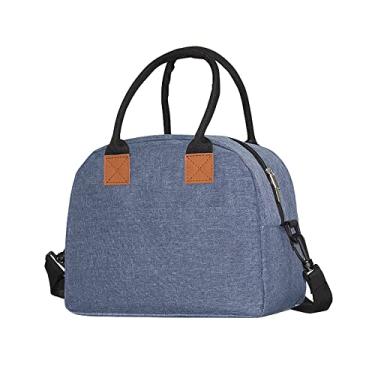 Imagem de Tingpai Bolsa de almoço pa mulheres homens adulto ca a de almoço isolada com alça de ombro ajustável à prova de vazamento e reutilizável bolsa de almoço pa caminhadas no escritório piquenique escola