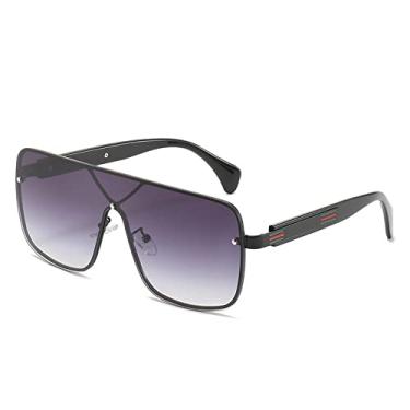 Imagem de Óculos de sol tudo-em-um Steampunk Trend Grande Armação Óculos Conjuntados Personalizado Versátil Quadrado Óculos de Sol, 1, Tamanho Único