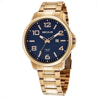 Imagem de Relógio Seculus Masculino Analógico 44094GPSVDA3 D F AZUL