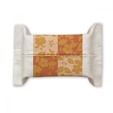 Imagem de Bolsa de linho de algodão com flor amarela japonesa