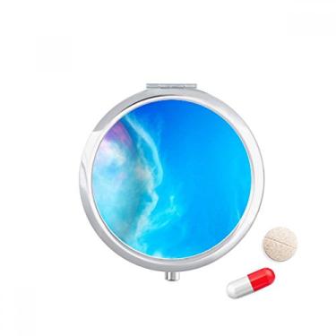 Imagem de Caixa de armazenamento de remédios Blue Yellow Stars Dark Night Sky