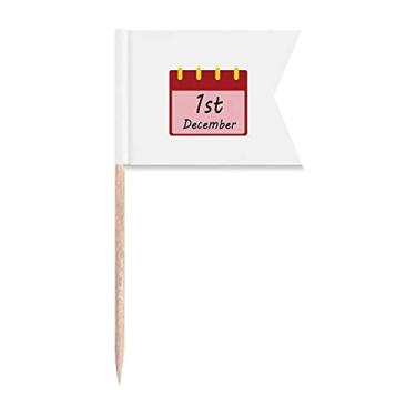 Imagem de Sinalizadores de palito de dente com tratamento de prevenção do dia da World AIDS para festas e bolos de queijo