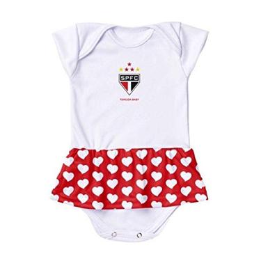 Imagem de Body Vestido São Paulo Corações Torcida Baby