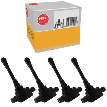 Imagem de Jogo Bobina Ignição Livina Sentra Versa 2010 A 2020 Ngk