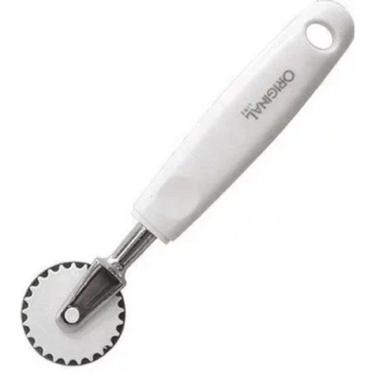 Imagem de Cortador Fecha Pastel Carretilha Preparação Pastéis Pizza Cozinha Corta Aço Inox Massa Gourmet