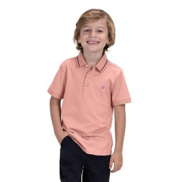 Imagem de Polo Infantil Masculina Em Cotton Trick Nick Rosa 4