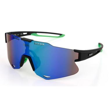 Imagem de Óculos de Sol Hupi Bari Preto/verde - Lente Verde Espelhado, Cor: Preto/verde