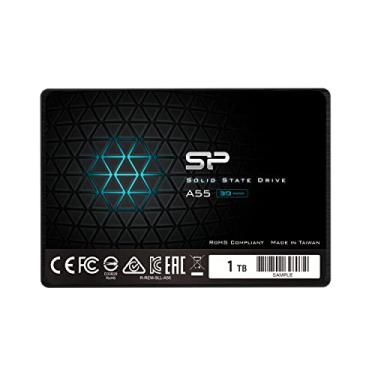 Imagem de Silicon Power 1TB SSD 3D NAND A55 SLC Cache 2,5 polegadas SATA III SSD unidade de estado sólido interna (SU001TBSS3A55S25AC)