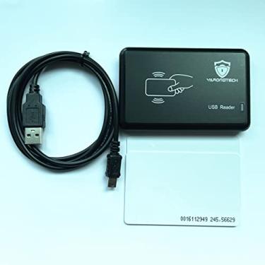 Imagem de YARONGTECH Leitor USB RFID de 125 khz EM4100 Leitor de cartão de identificação (8H)