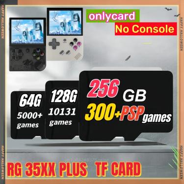 Imagem de ANBERNIC-Cartão de memória portátil retro  RG35XX Plus  Jogos pré-carregados TF  300  Jogos PSP