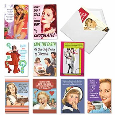 Imagem de NobleWorks - 10 cartões engraçados em branco embalados - Variedade de cartões de notas para todas as ocasiões com envelopes - Bitter Sweet A1239