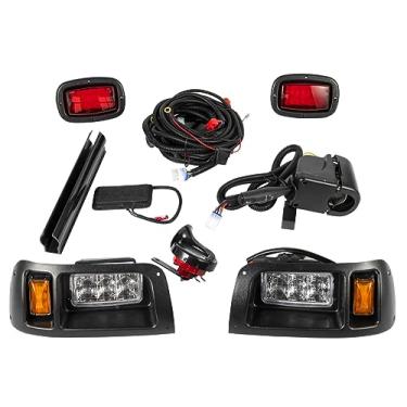 Imagem de Dr.Acces Luz LED Club Car DS com arnês de luxo e kits de alimentação de farol de atualização | com setas, pisca-pisca, buzina e freio para carrinhos de golfe elétricos e a gás DS (1993 e acima)