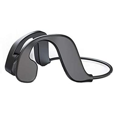 Imagem de Fones de ouvido de música MP3 para natação, armazenamento integrado de 32 GB, fone de ouvido Bluetooth de condução óssea à prova d'água IPX8 para esportes, fone de ouvido com reprodutor de M