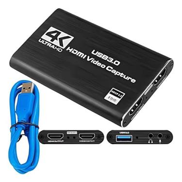 Imagem de Placa Captura Vídeo 4k Full Hd 1080p 60fps Hdmi P/Usb 3.0