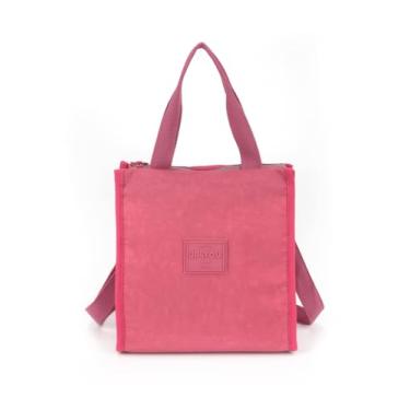 Imagem de Bolsa Lancheira Térmica Alumínio Crinkle Tactel UP4YOU Cor:Vinho