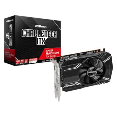 Imagem de Placa de Vídeo ASRock Radeon RX 6400 Challenger ITX, 4GB, GDDR6, 64-Bit, Preto