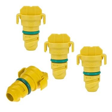 Imagem de COOSKIN Bujão de drenagem de óleo de motor de carro ABS 4 peças para Ford F150 F250 F350 F450 F450 Lincoln MKZ Substitui KX6Z6730B, KX6Z-6730-B, FT4Z-6730-A Plug