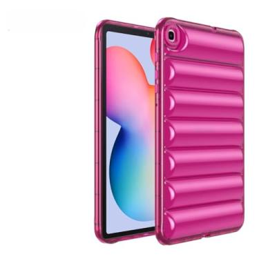 Imagem de Capa para tablet Samsung Galaxy Tab S6 Lite 2024 P610 P615 S9 Plus X810 FE Plus X610 A9 Plus X210 X110 S8 S7 colorida para crianças (vermelho rosa, para Tab S9 FE Plus X610)