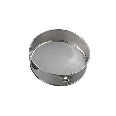 Imagem de Peneira de farinha, peneira de farinha fina de aço inoxidável, peneira redonda de 60 malhas, cacau em pó, bolo em pó para assar pão