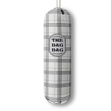 Imagem de Organizador de sacolas de compras xadrez clássico Buffalo Check para sacolas de compras, sacos plásticos de montagem na parede, dispensadores de recipientes de armazenamento, presentes de inauguração