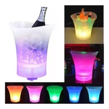 Imagem de Caixa De Som Balde P/ Gelo Rgb  20w Led Bluetooth 5l Festa Integrado P