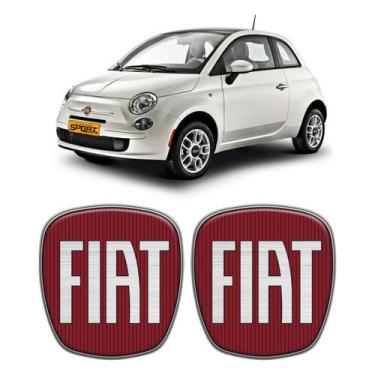 Imagem de Adesivos Para Fiat 500 2009/2017 Emblemas Vermelho Genérico - SPORTINO