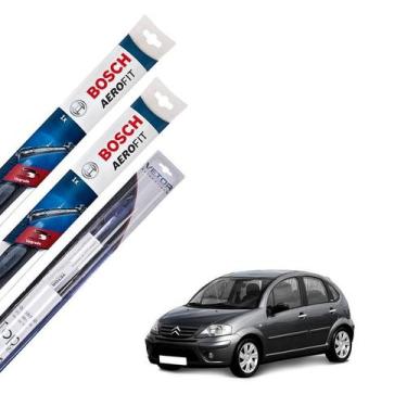 Imagem de Kit Palheta Limpador Parabrisa Citroen C3 2006 2007 2008 - Bosch