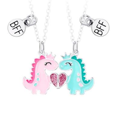 Imagem de Colar Melhores Amigas Best Friend Amizade Dinossauro Bff Par