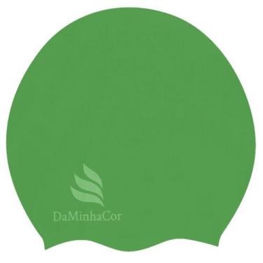 Imagem de Touca De Natação Afro M Daminhacor, Verde