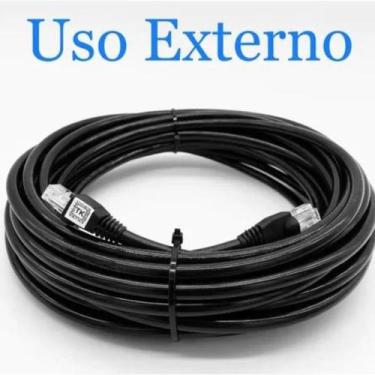 Imagem de Cabo de rede CFTV Rolo com 20 metros Uso Externo Capa Dupla Montado - 
