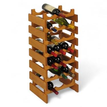 Imagem de Wooden Mallet Estante de vinho Dakota 21 garrafas, carvalho médio