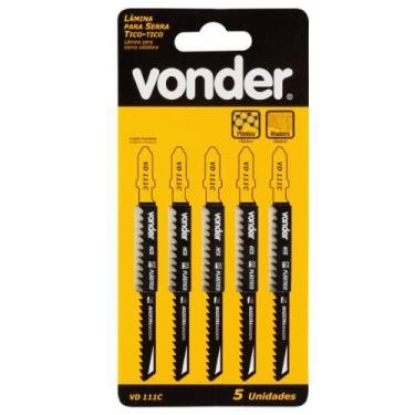 Imagem de Kit 5 Lâmina Serra Tico Tico Universal VD111C - Vonder