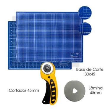 Imagem de Kit Base De Corte A3 Apoio de Mesa 45x30 Cortador Circular 45mm + Lami