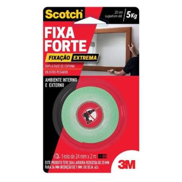 Imagem de FITA DUPLA FACE FIXAÇÃO EXTREMA FIXA FORTE EXTREME 12x2m 3M