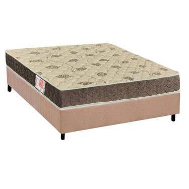 Imagem de  Cama Box Casal: Colchão Espuma Orthoflex D33 Comfortpedic Line + Base CRC Suede Clean(138x188)