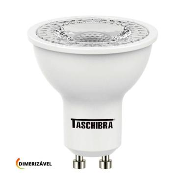 Imagem de Lâmpada Led Dicroica Mr16 Tdl 6w Dimerizável Taschibra 4000k Luz Neutra