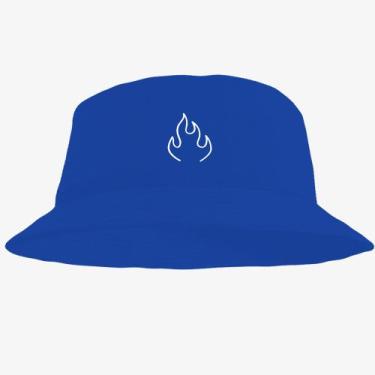 Imagem de Boné Chapéu Bucket Hat Estampado Fogo - MP Moda Masculina, Único, Azul