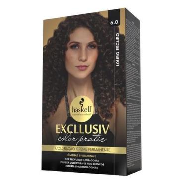 Imagem de Kit Excllusiv Color Pratic Haskell - 6.0 Louro Escuro